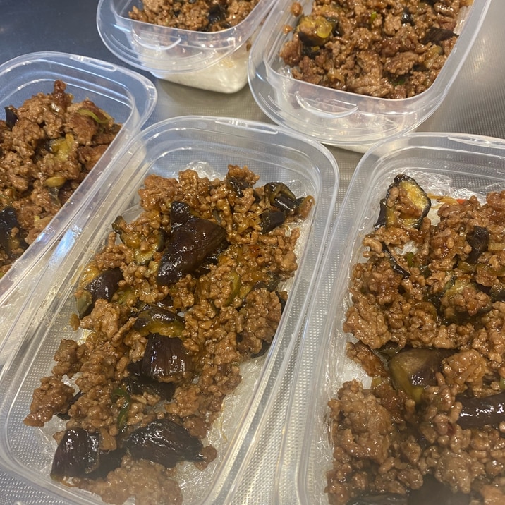 冷凍弁当5日分!麻婆茄子弁当